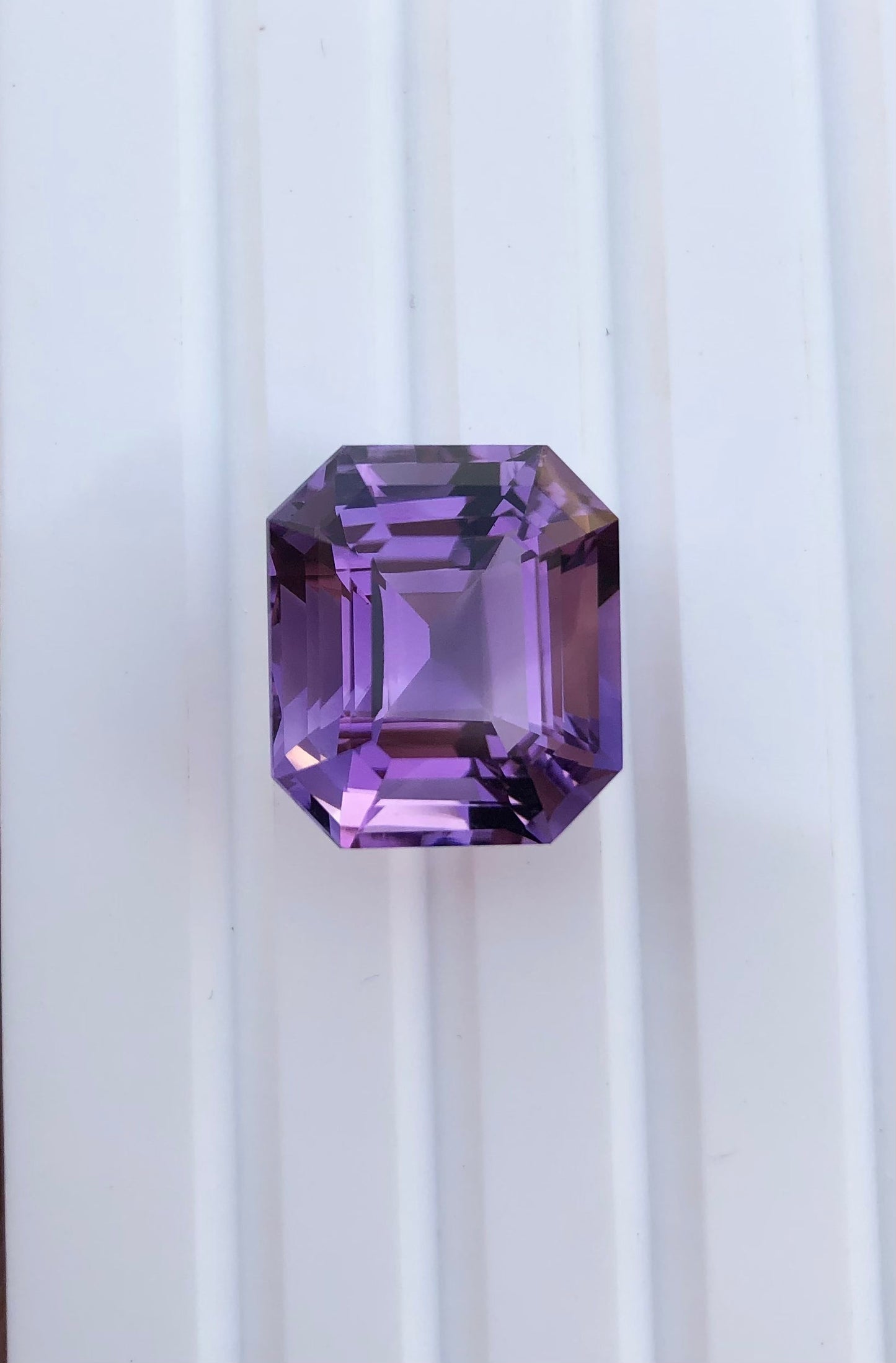 17ct Amethyst Emeral Cut from Brazil - Natural Amethyst Crystal - 16x14.3x12mm