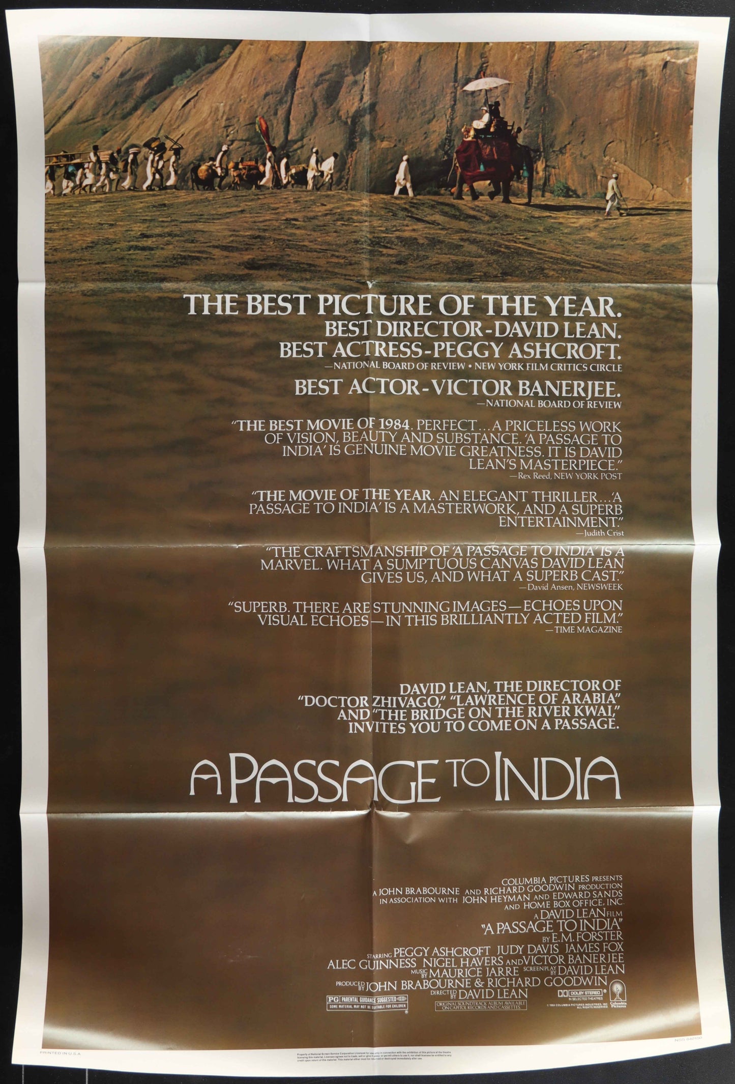 A Passage To India (1984) Original US One Sheet Movie Poster