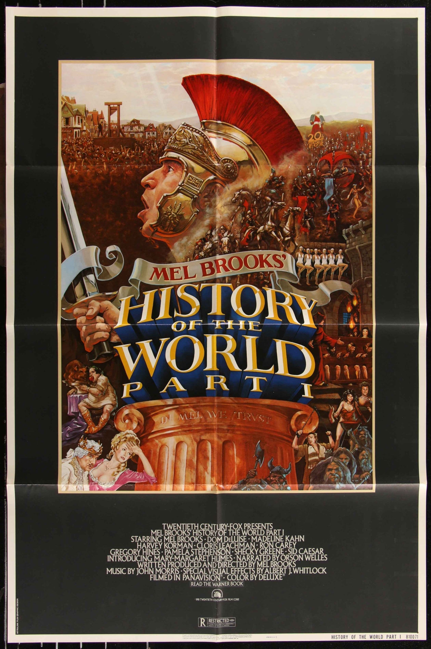 History Of The World Part I (1981) Original US One Sheet Movie Poster
