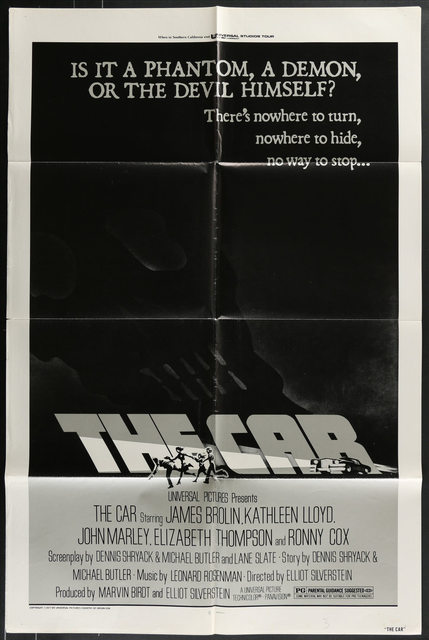 The Car (1977) Original US One Sheet Movie Poster 27 x 41