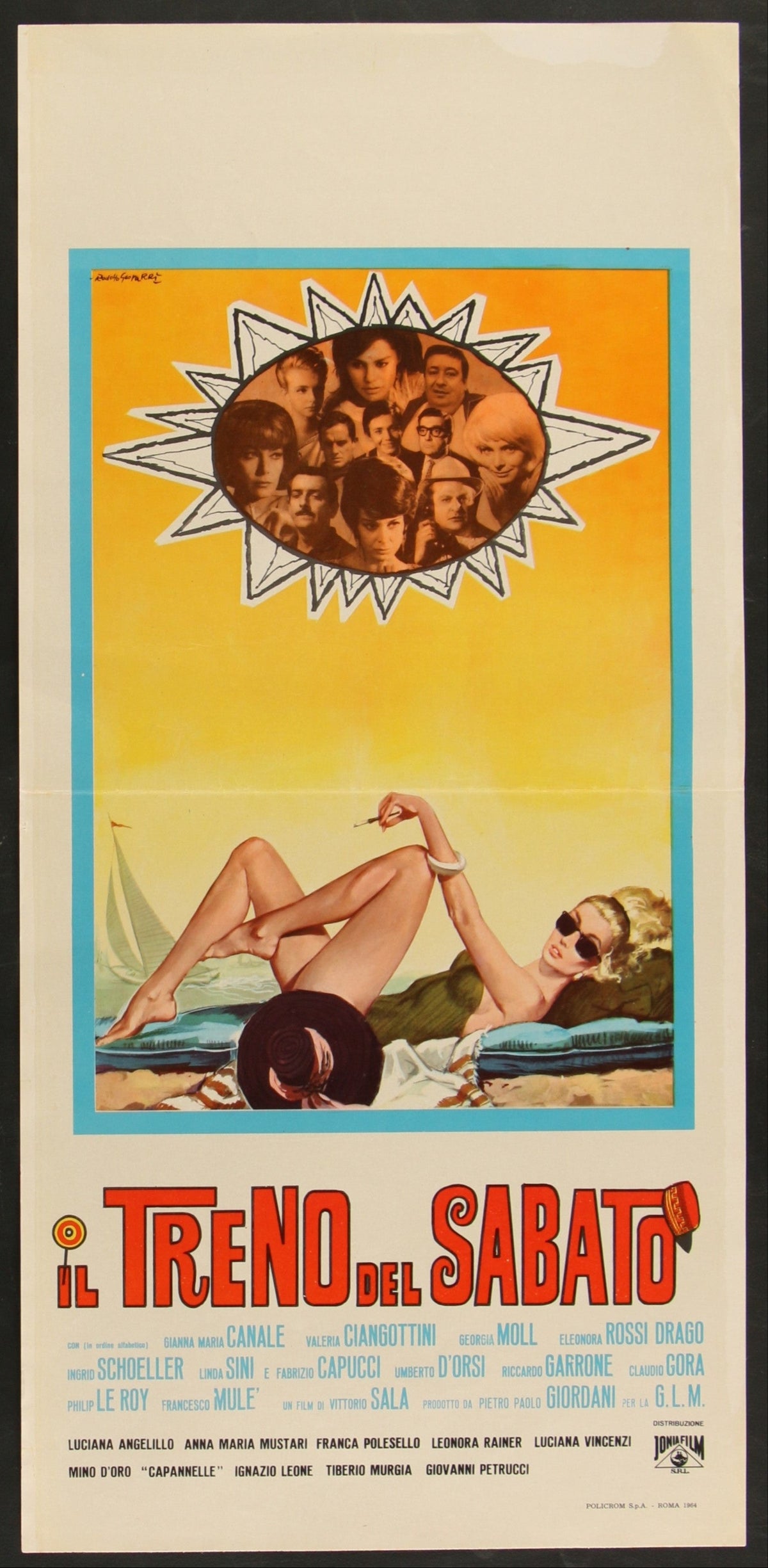 Il Treno Del Sabato (1964) Original Italian Locandina Movie Poster
