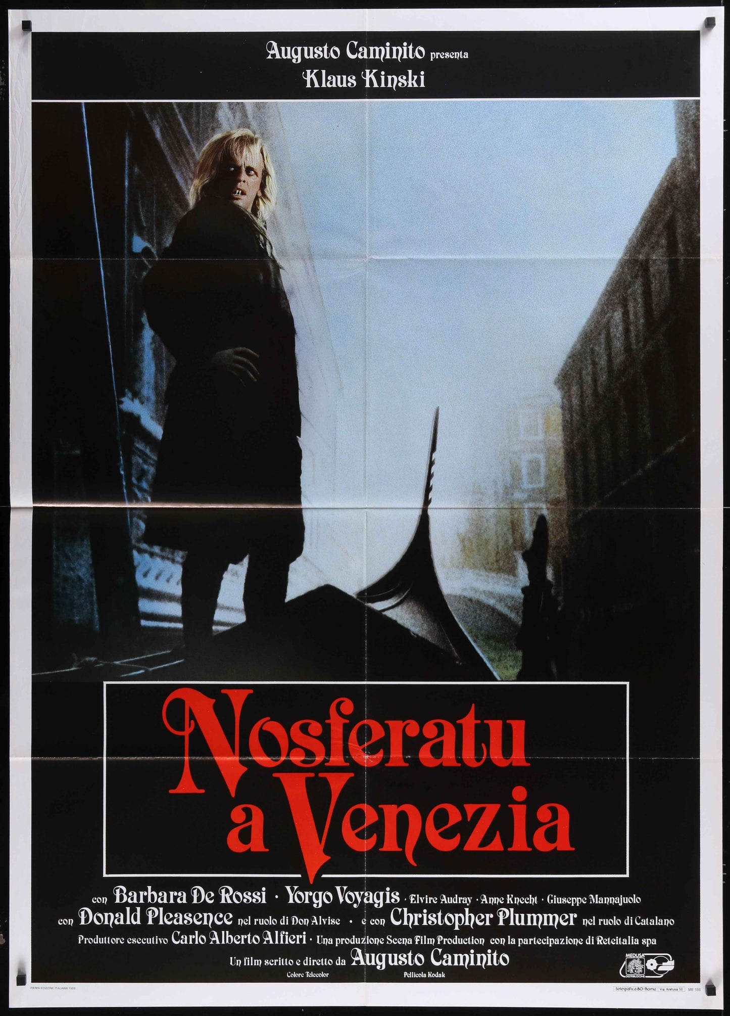 Nosferatu in Venice (1988) Original Italian One Panel Movie Poster