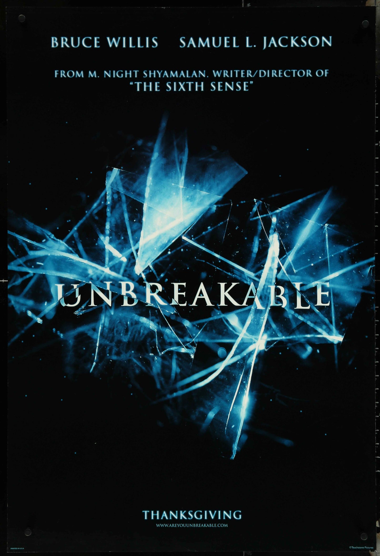 Unbreakable (2000) Original US One Sheet Movie Poster