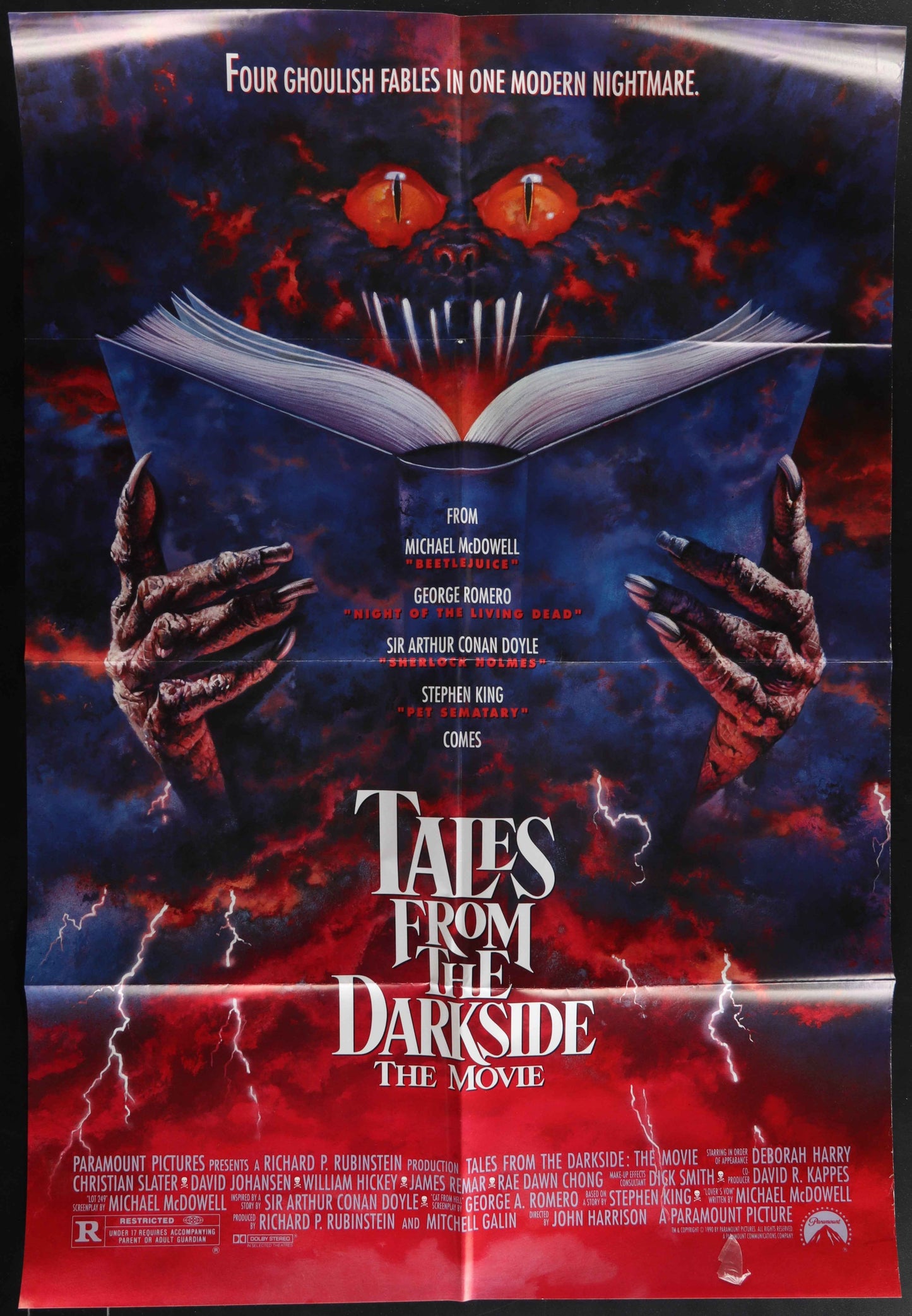 Tales From The Darkside: The Movie (1990) Original US One Sheet Movie Poster