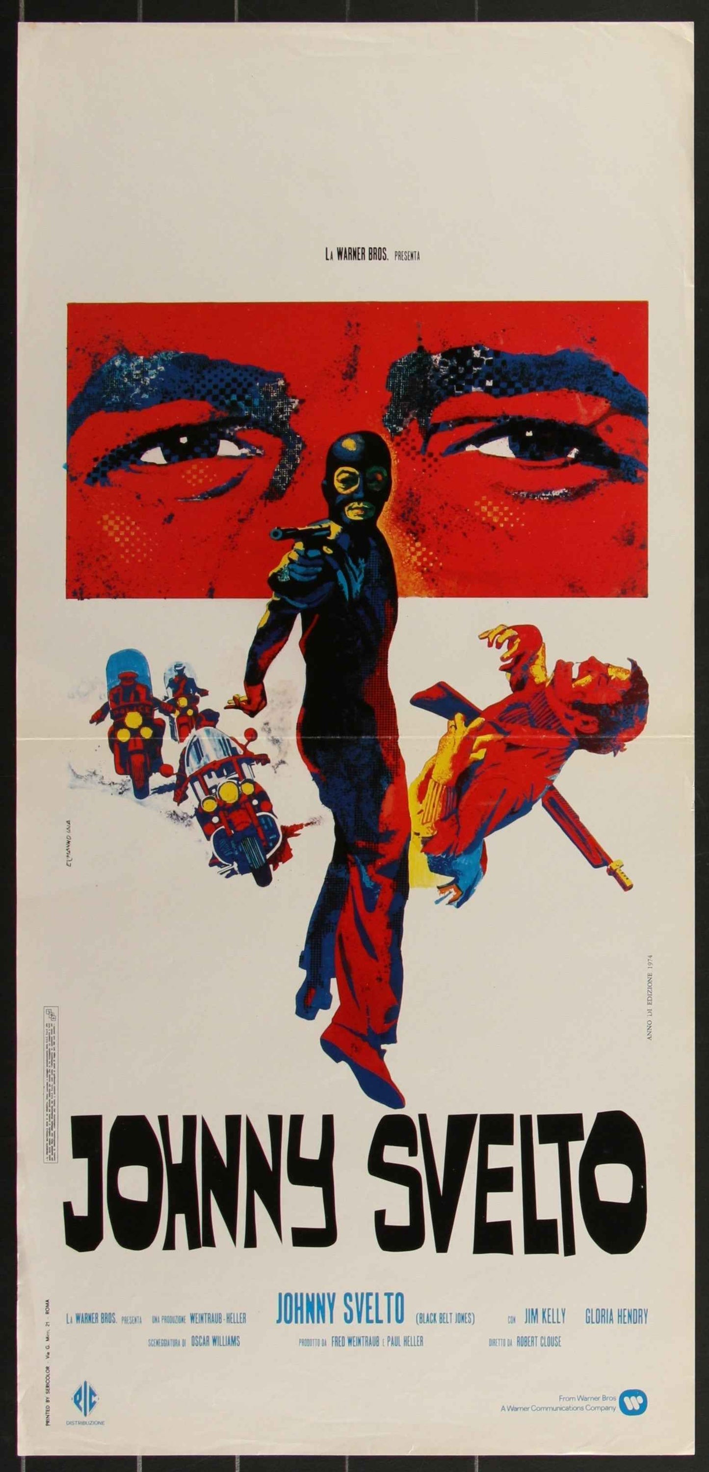 Black Belt Jones (1974) Original Italian Locandina Movie Poster