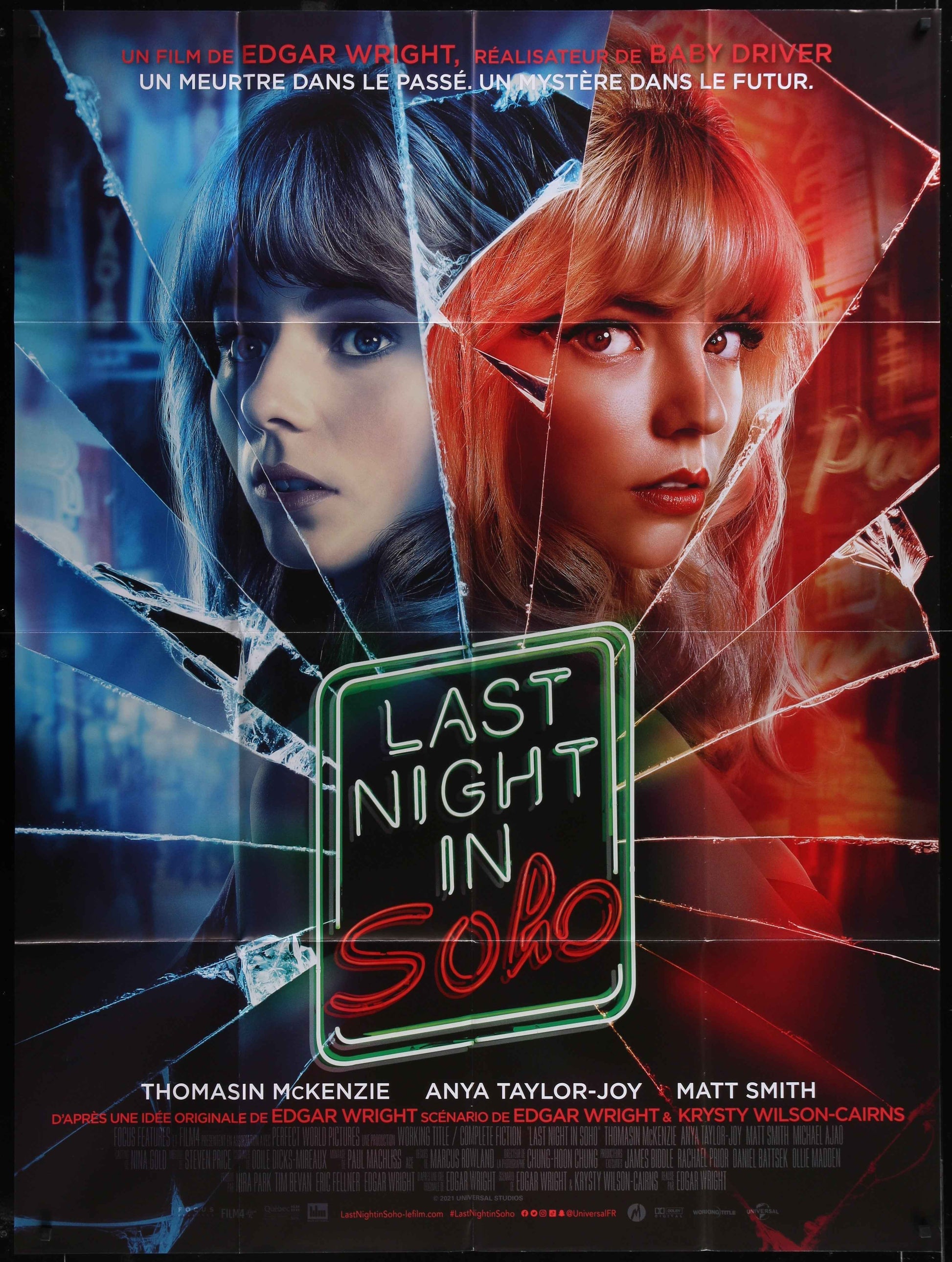 Last Night In Soho (2021) Original French One Panel Movie Poster