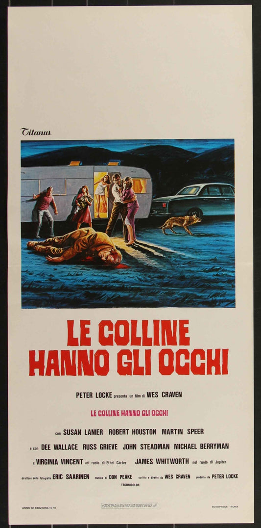 The Hills Have Eyes (1978) Original Italian Locandina Movie Poster