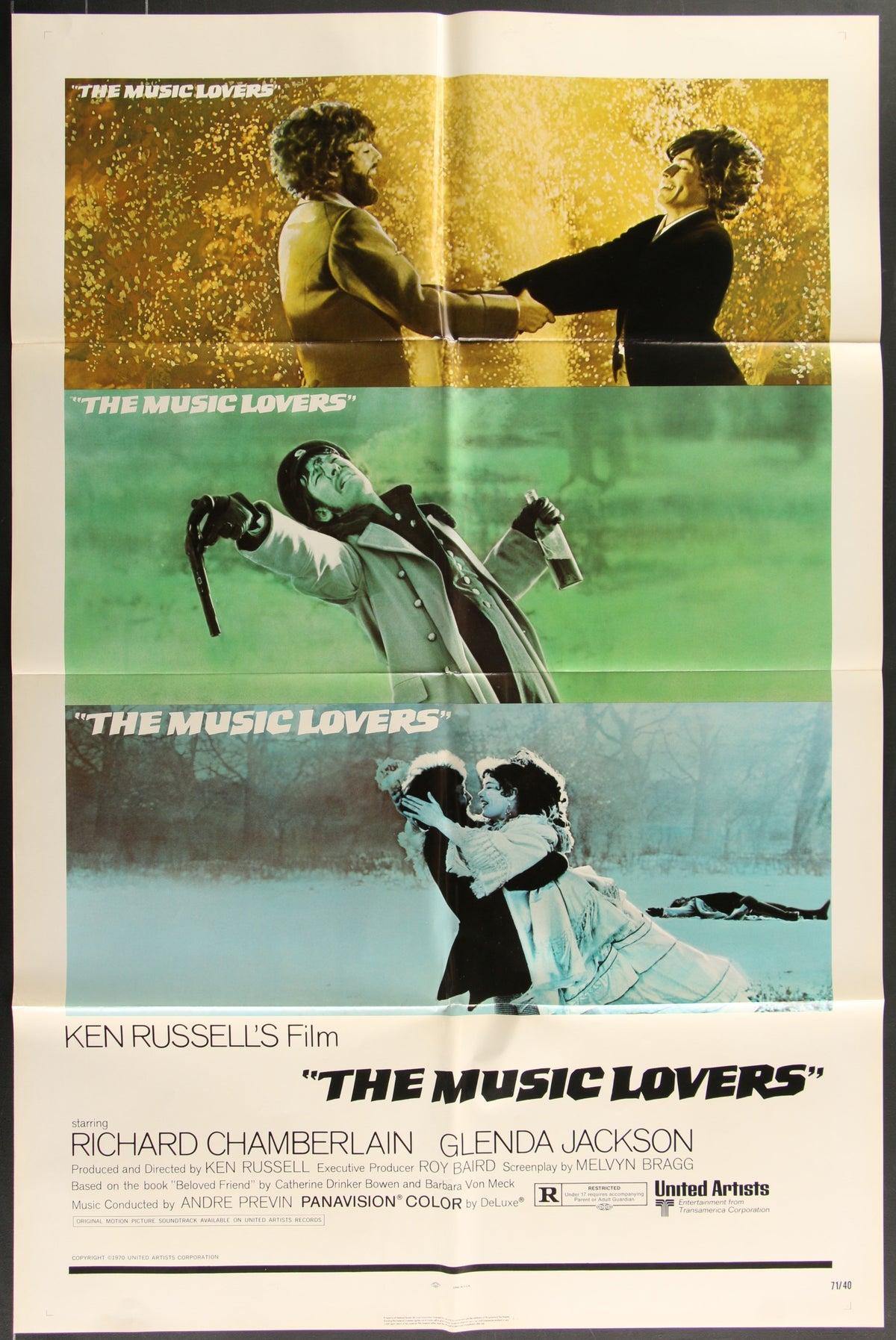 The Music Lovers (1971) Original US One Sheet Movie Poster