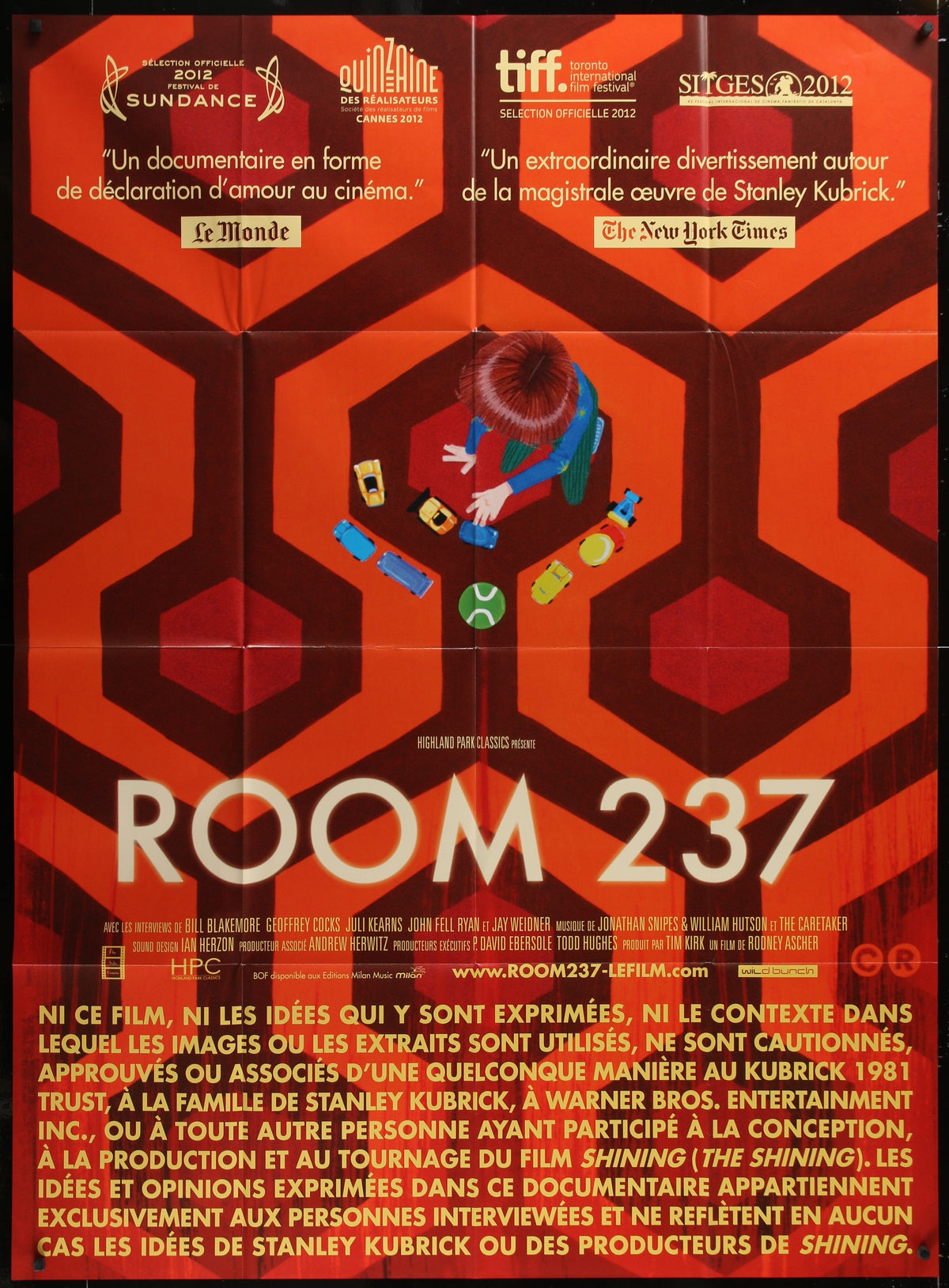 Room 237 (2013) Original French One Panel Movie Poster