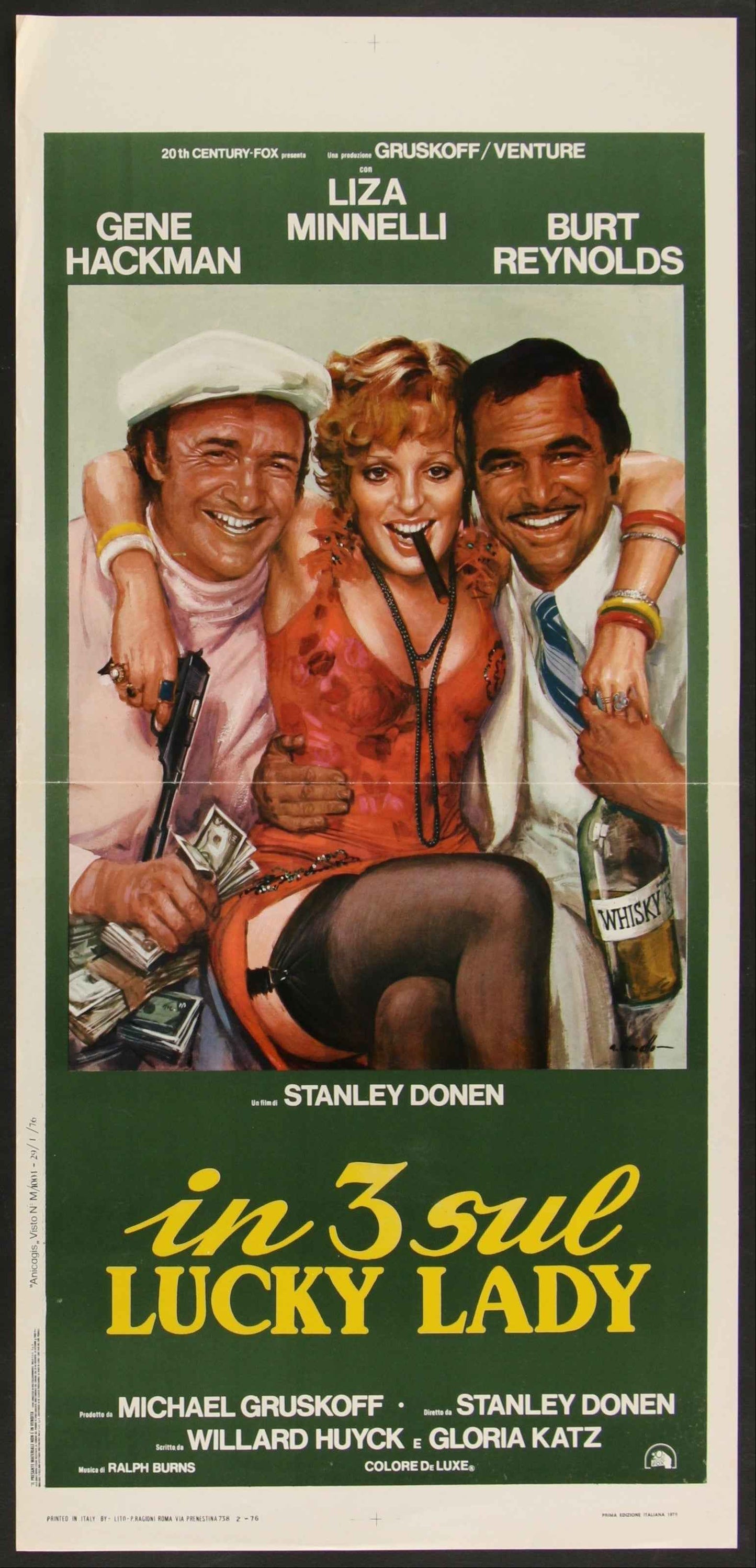 Lucky Lady (1976) Original Italian Locandina Movie Poster