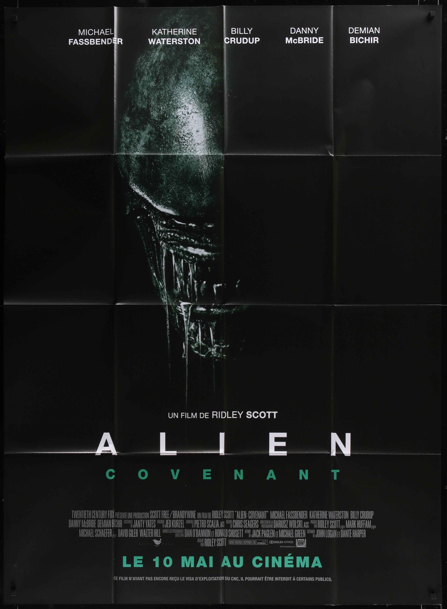 Alien: Covenant (2017) Original French One Panel Movie Poster
