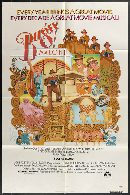 Bugsy Malone (1976) Original US One Sheet Movie Poster