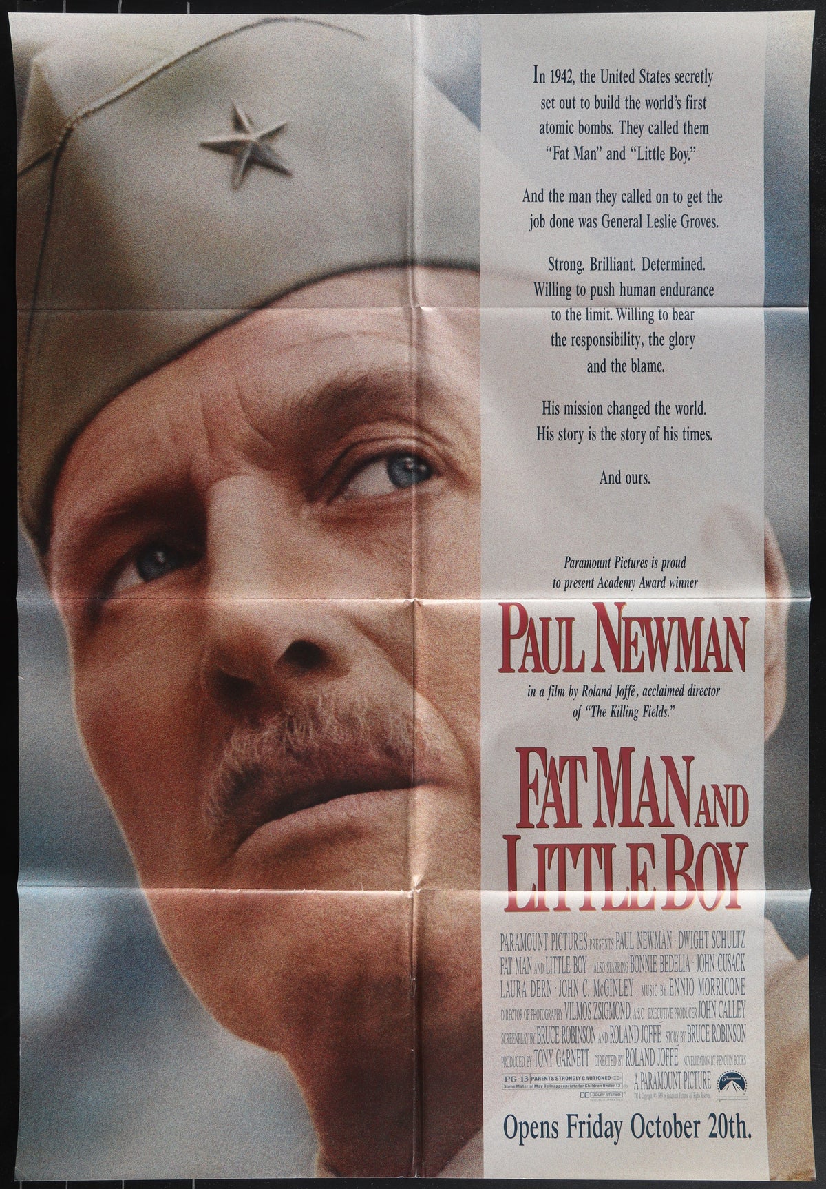 Fat Man And Little Boy (1989) Original US One Sheet Movie Poster
