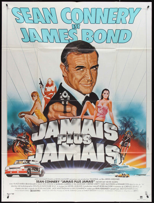 Never Say Never Again (1983) Original French One Panel Movie Poster