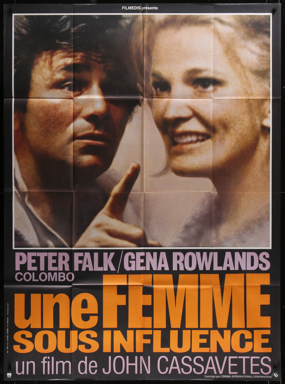 A Woman Under The Influence (1976) Original French One Panel Movie Poster