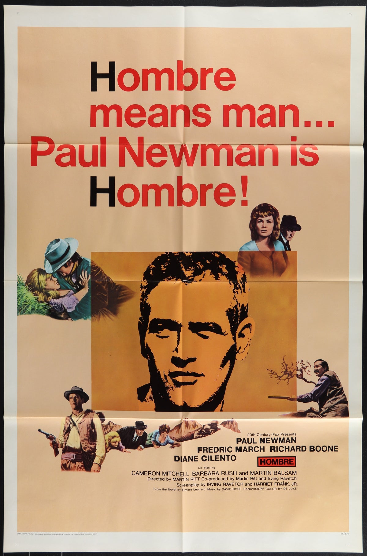 Hombre (1966) Original US One Sheet Movie Poster
