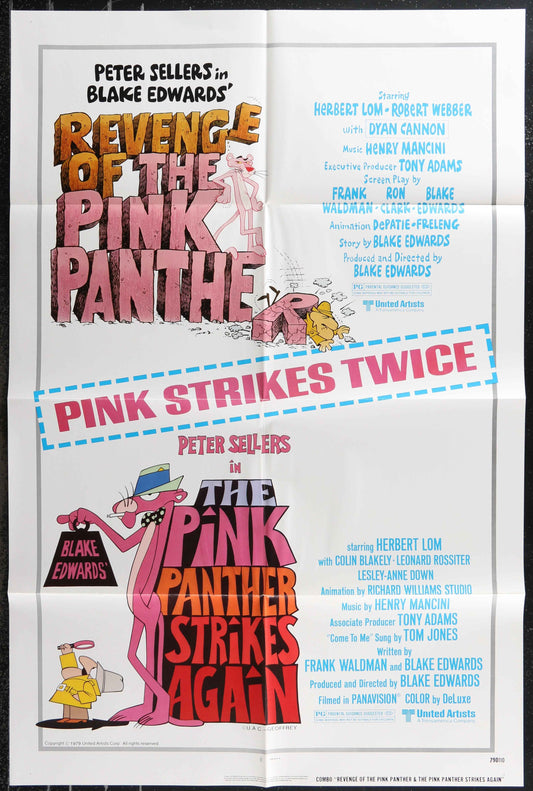 Revenge Of The Pink Panther & The Pink Panther Strikes Again (1979) Original US One Sheet Movie Poster