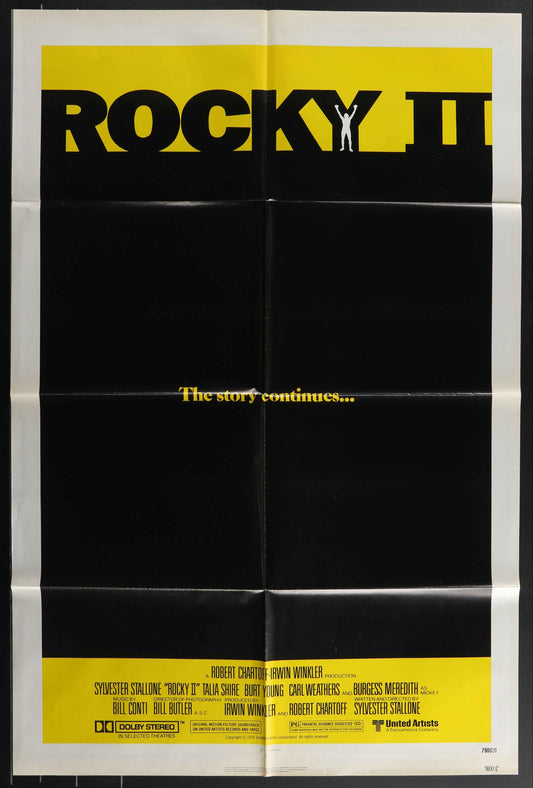 Rocky II (1979) Original US One Sheet Movie Poster