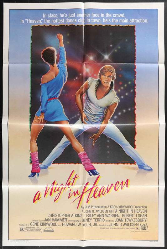 A Night In Heaven (1983) Original US One Sheet Movie Poster