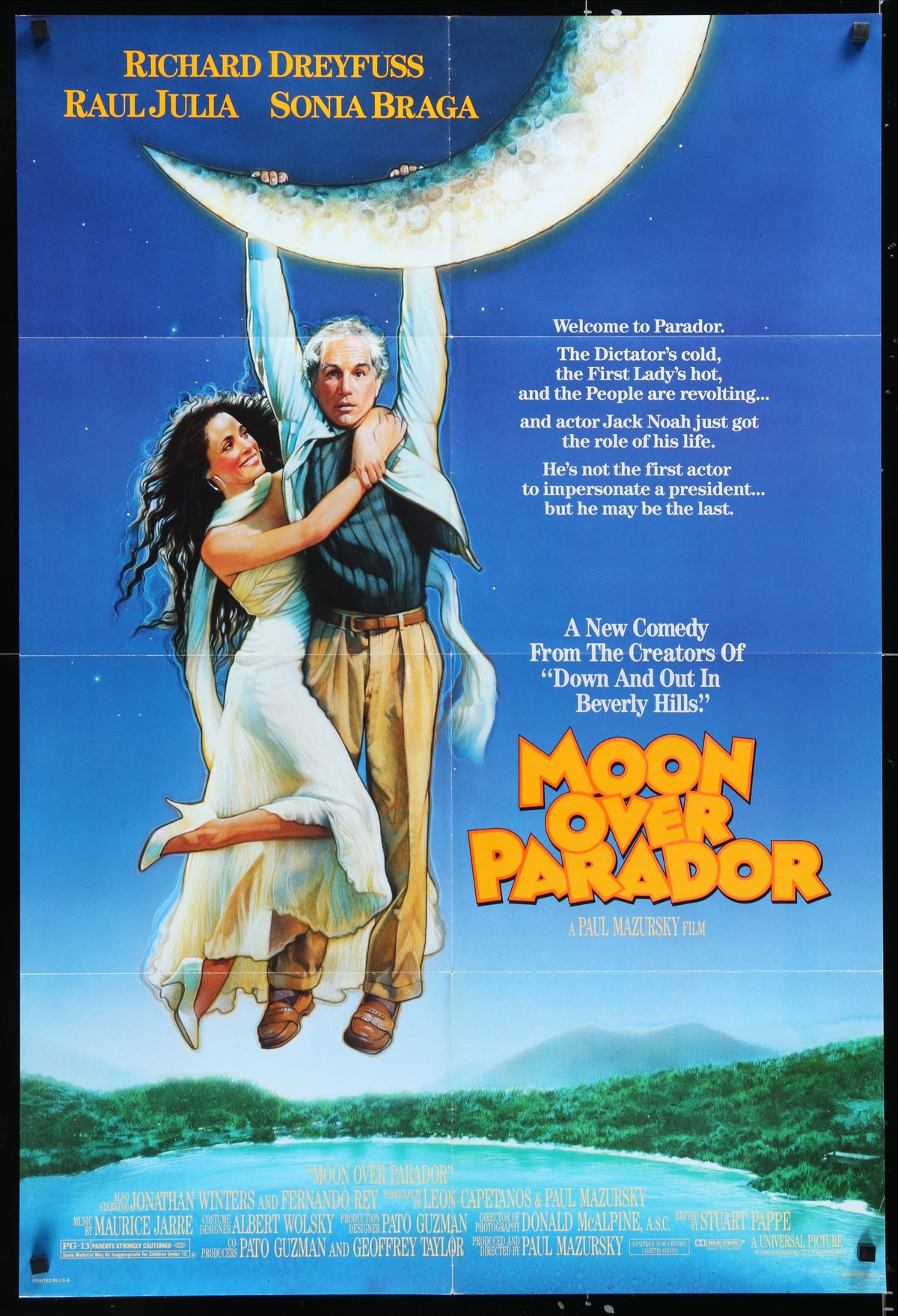 Moon Over Parador (1988) Original US One Sheet Movie Poster