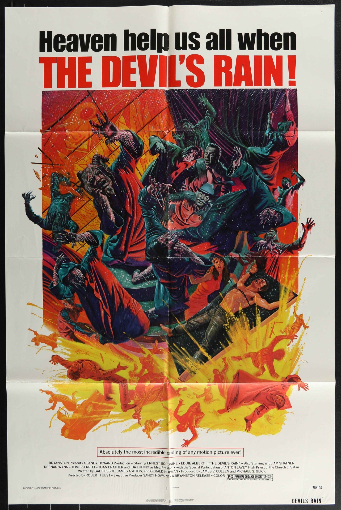 The Devil's Rain (1975) Original US One Sheet Movie Poster