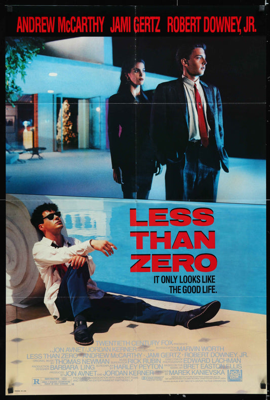 Less Than Zero (1987) Original US One Sheet Movie Poster