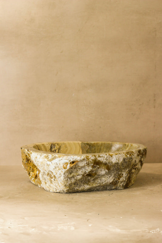 Raw Edge Onyx Wash Basin - No 3