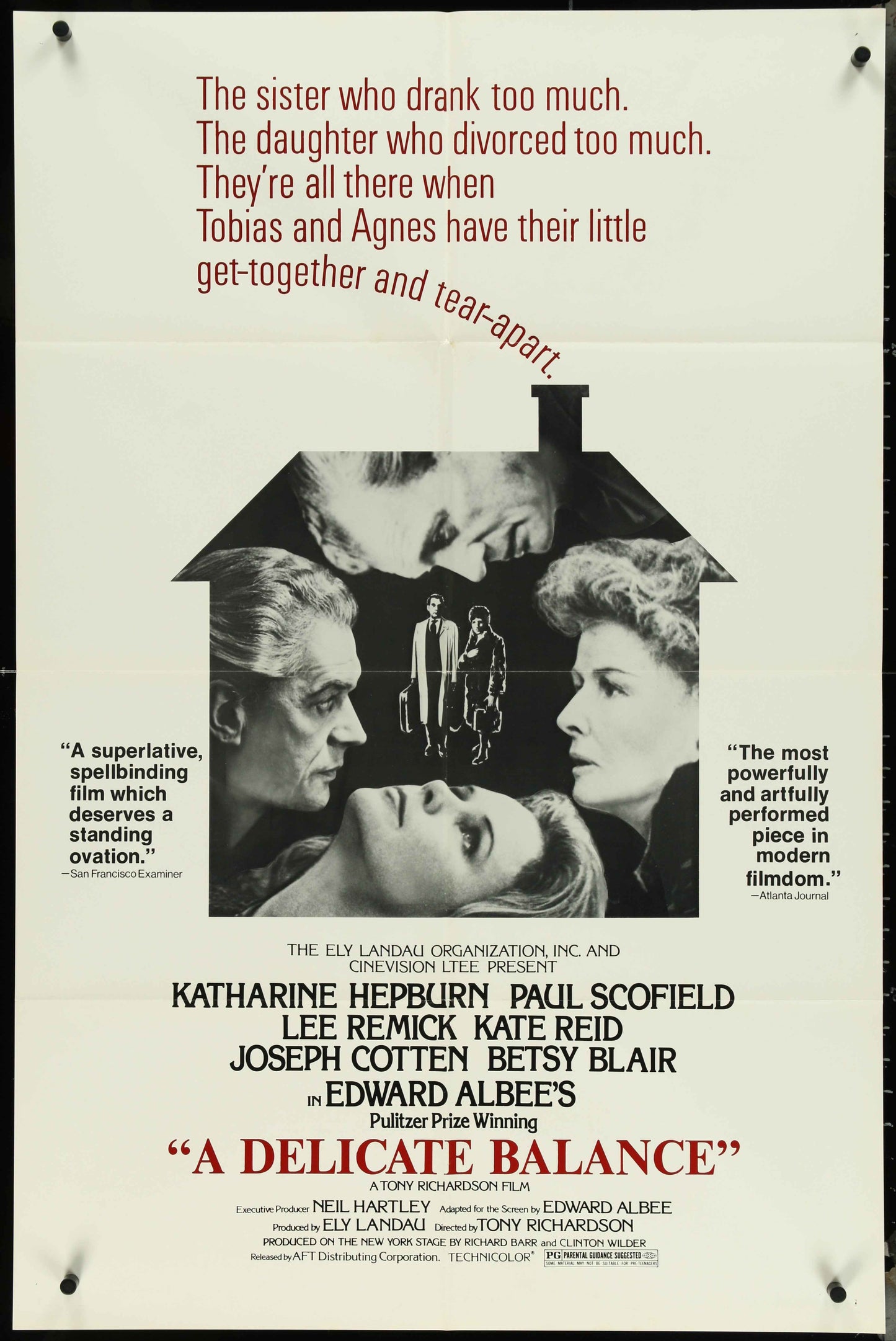 A Delicate Balance (1974) Original US One Sheet Movie Poster