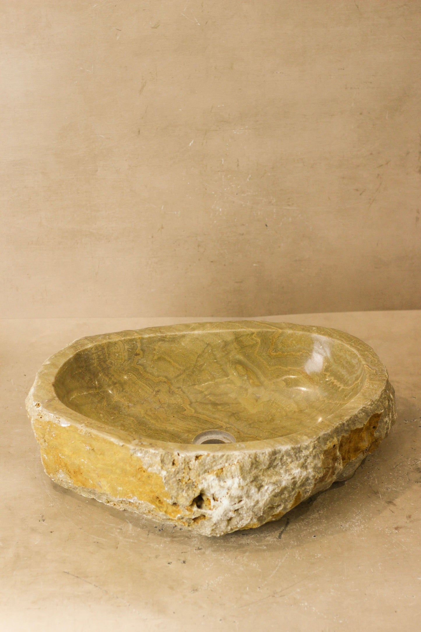 Raw Edge Onyx Wash Basin - No 4