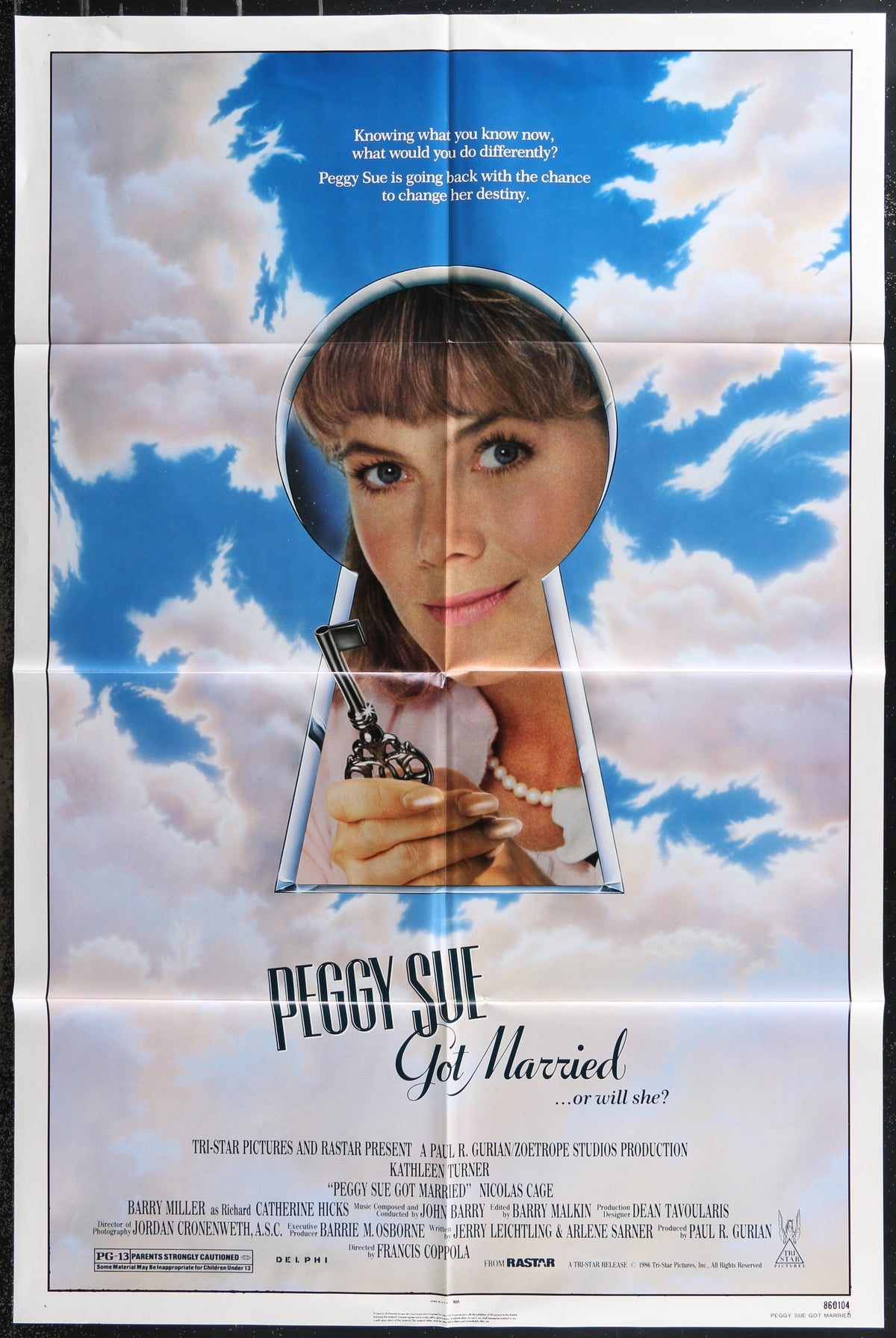 Peggy Sue Got Married (1986) Original US One Sheet Movie Poster