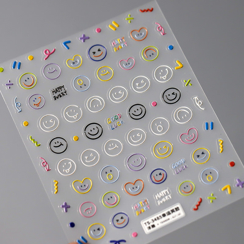 Hello Claws | Emoji 5D Nail Deco Stickers