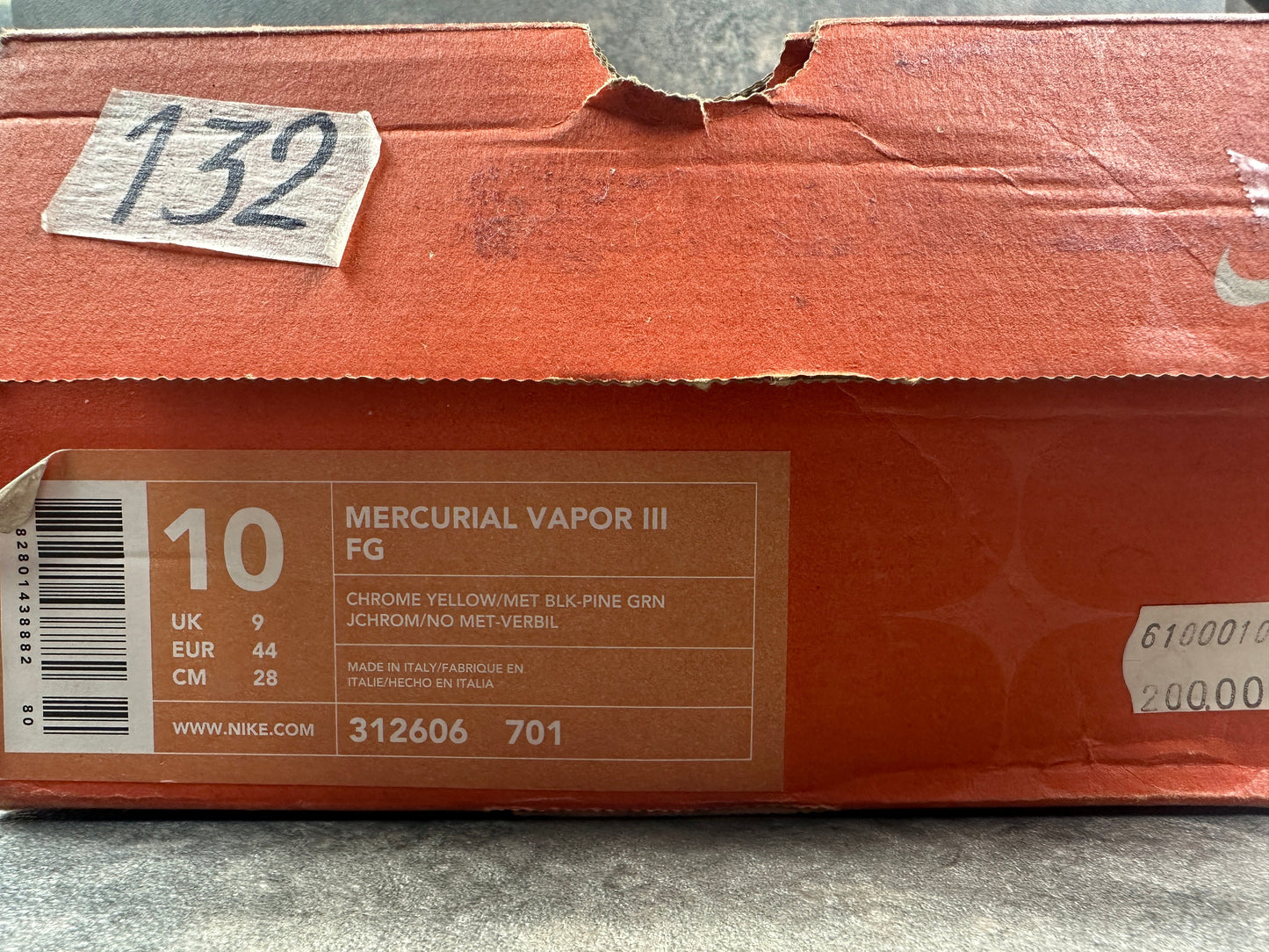 Nike Mercurial Vapor III R9 FG