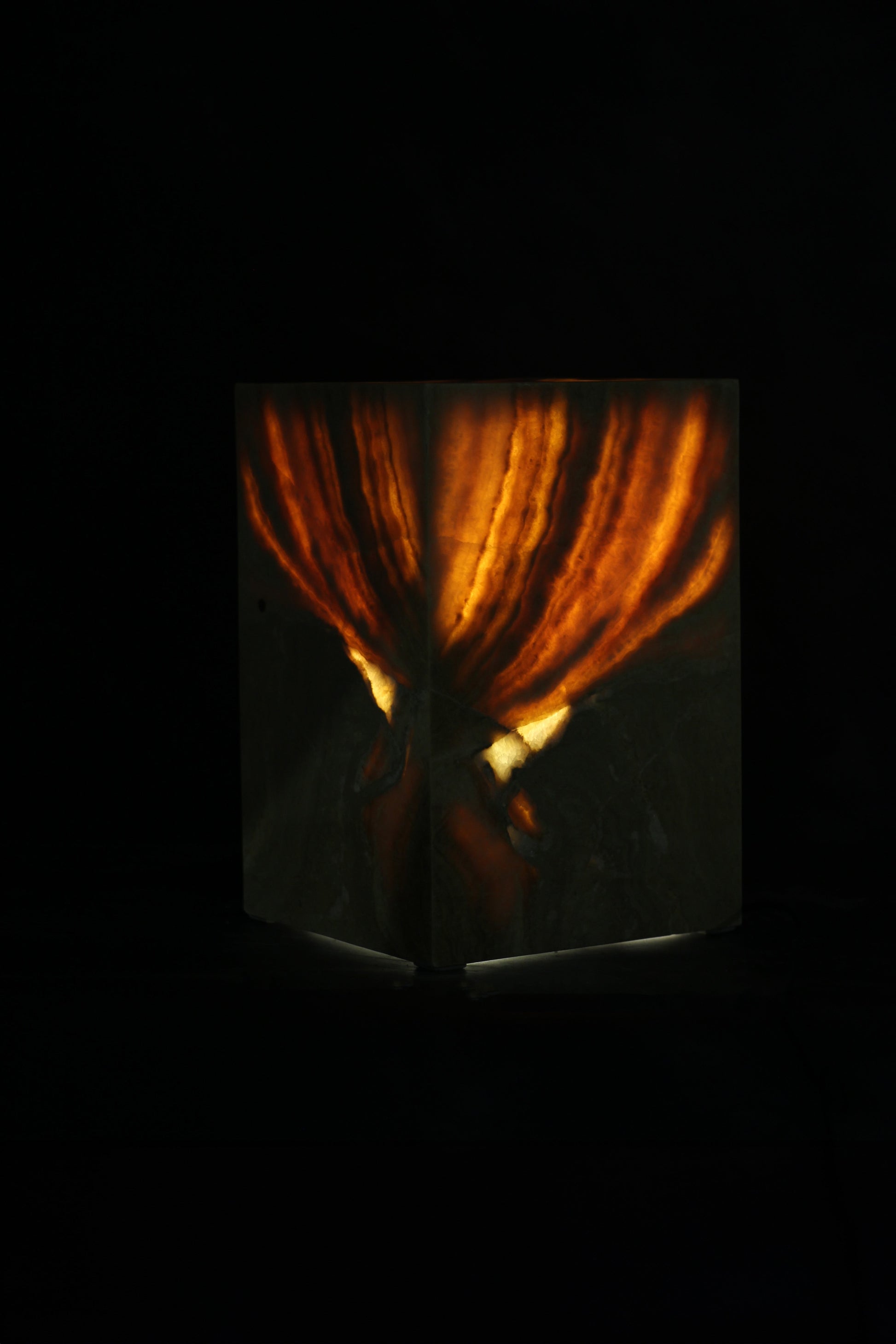 Onyx Side Table Pedestal - Hollow - No 15