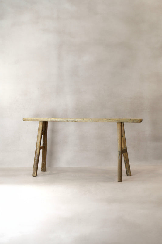 Antique Rustic Elm Skinny Bench 03