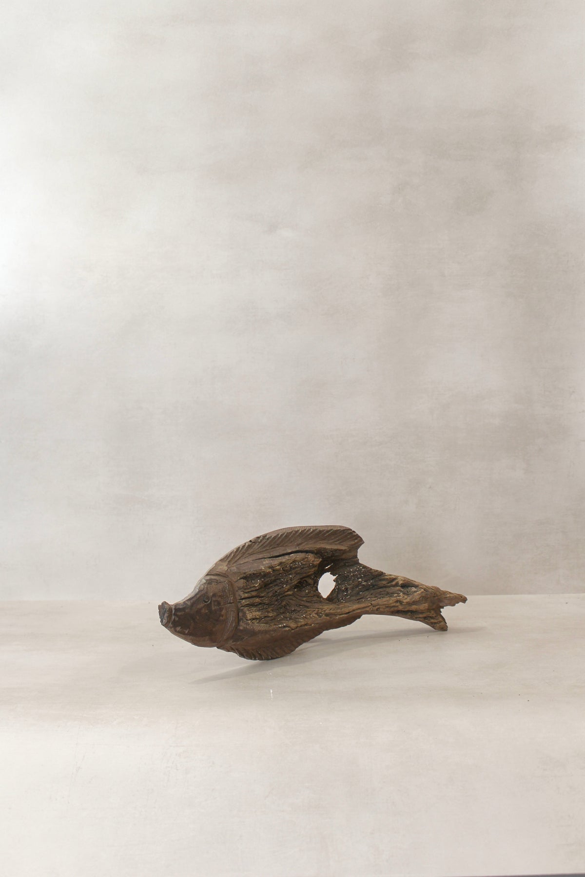 Driftwood Hand Carved Fish - (14.3)