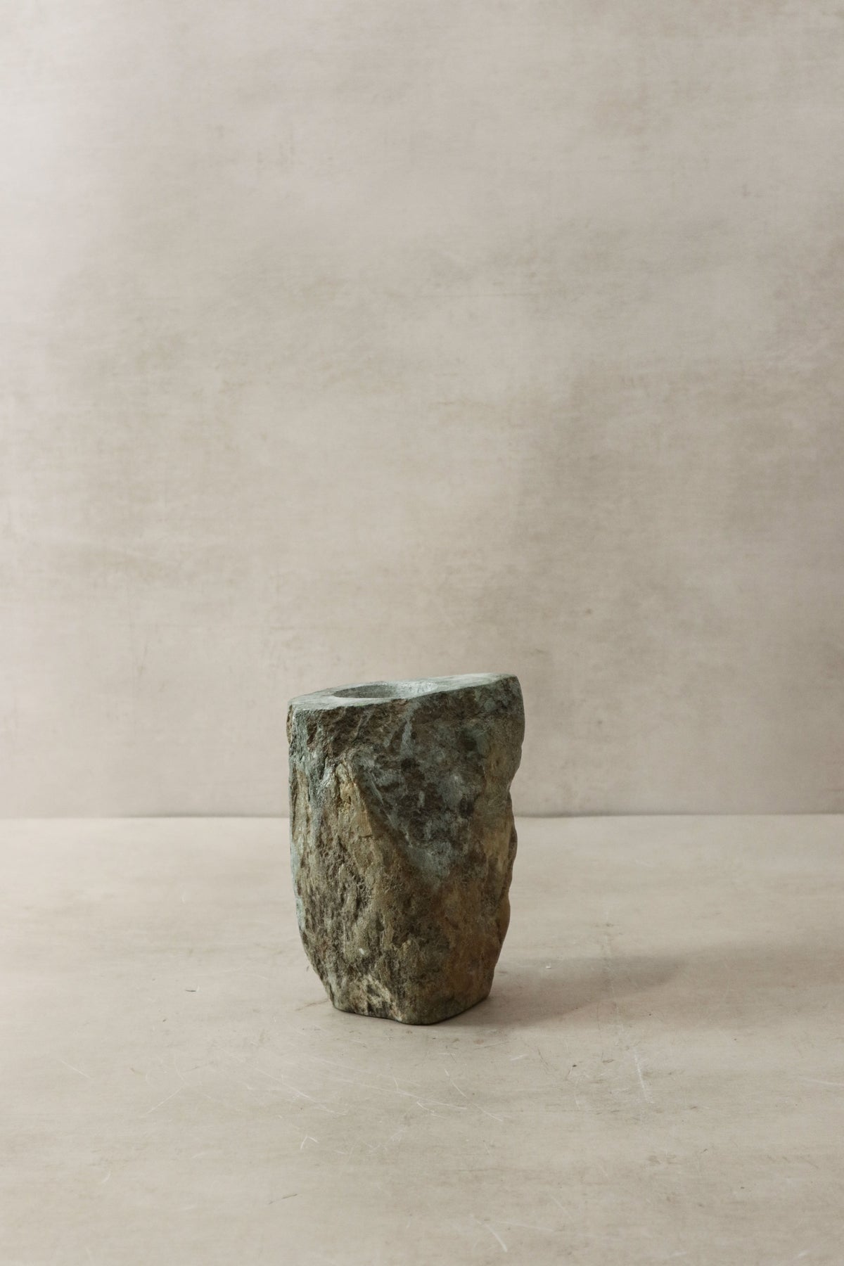 Natural Rough Edge Stone Candle Holder - 98.4