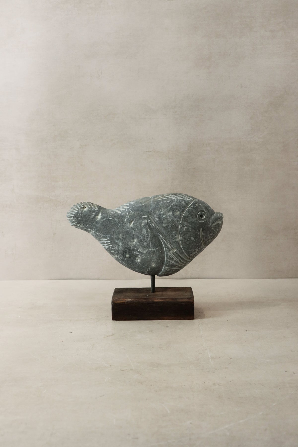 Stone Fish Sculpture - Zimbabwe - 30.4