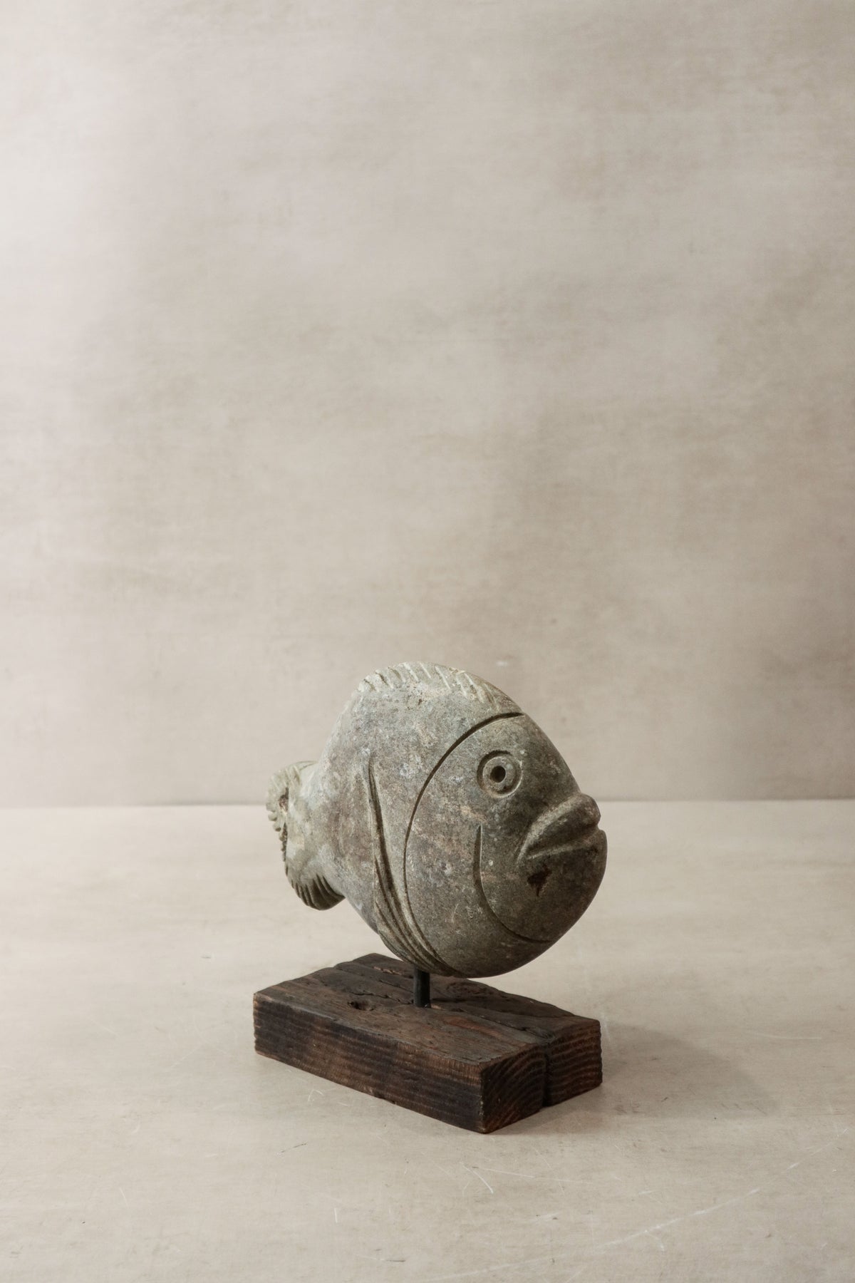 Stone Fish Sculpture - Zimbabwe - 30.7