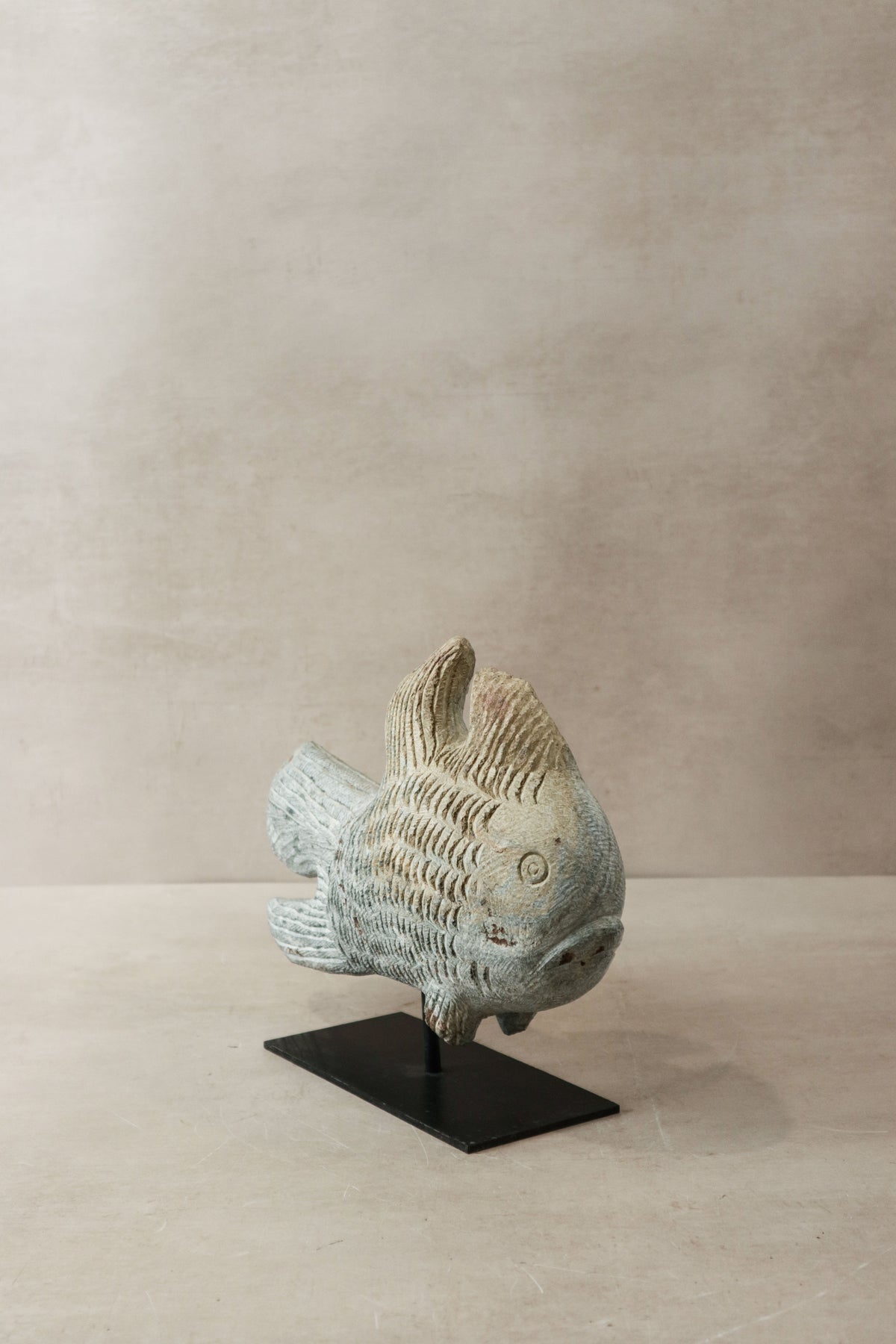 Stone Fish Sculpture - Zimbabwe - 38.1