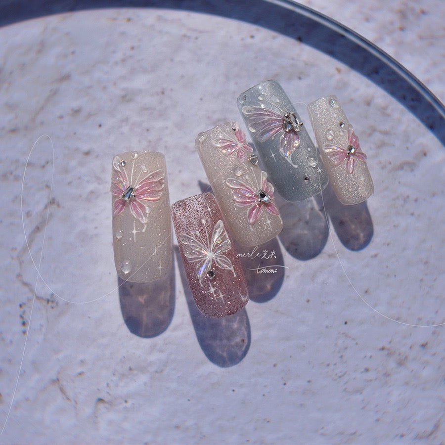 Hello Claws | Crystal Dream Butterfly 5D Nail Deco Sticker