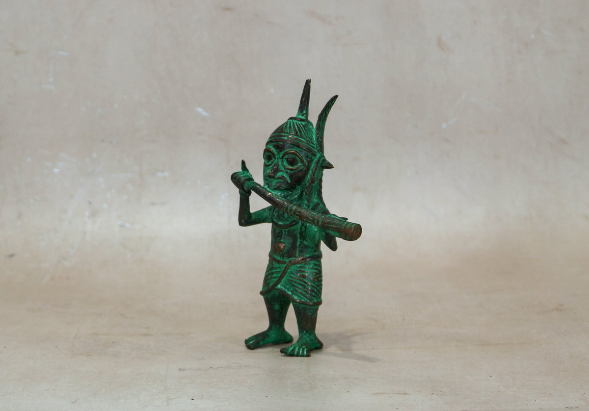 Benin Bronze Warrior 9.4
