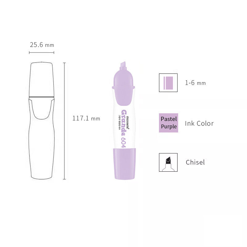 Monami Grange Highlighter - 6 Colour Set