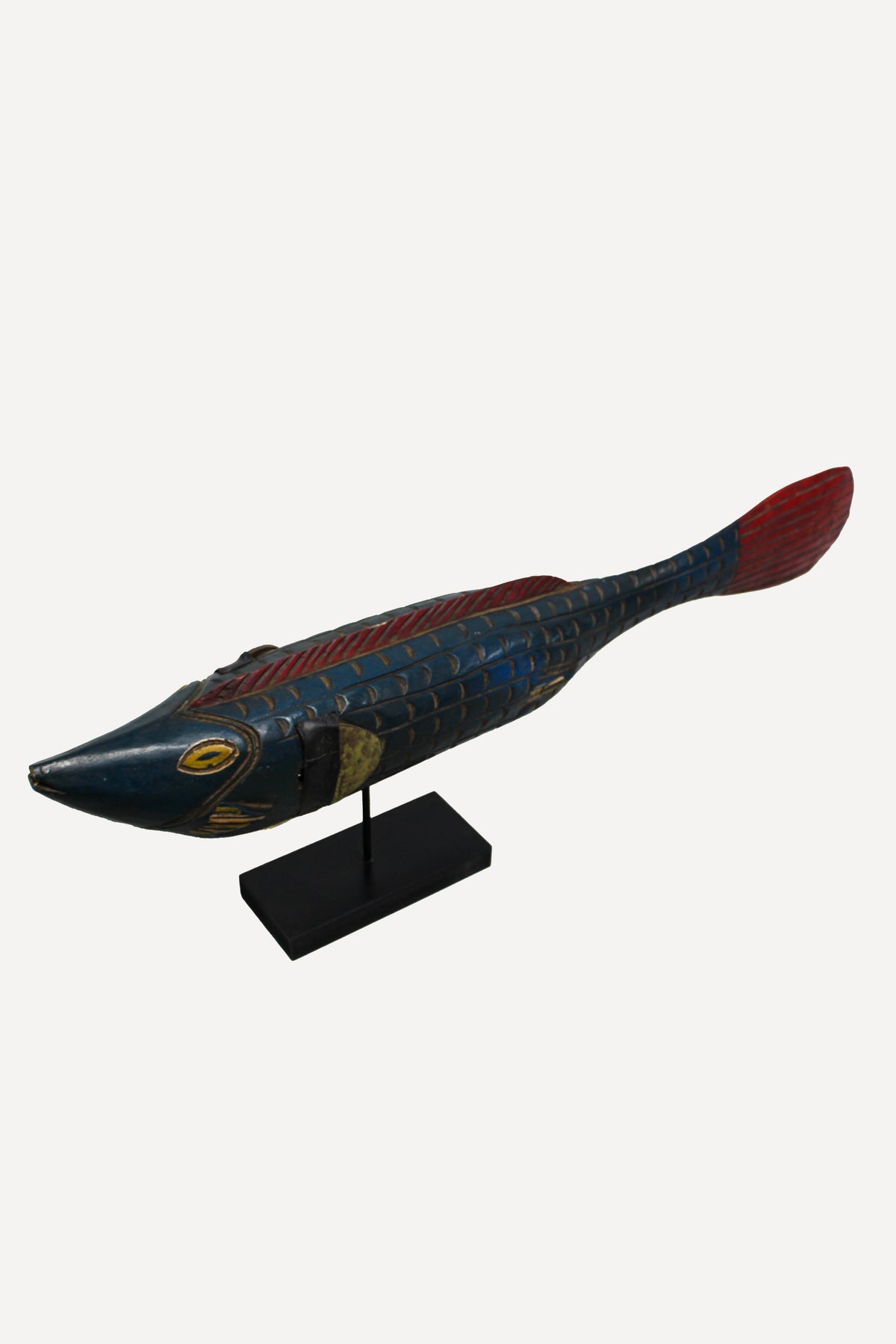 Large Bozo Puppet Fish - Mali - Blue 172.3