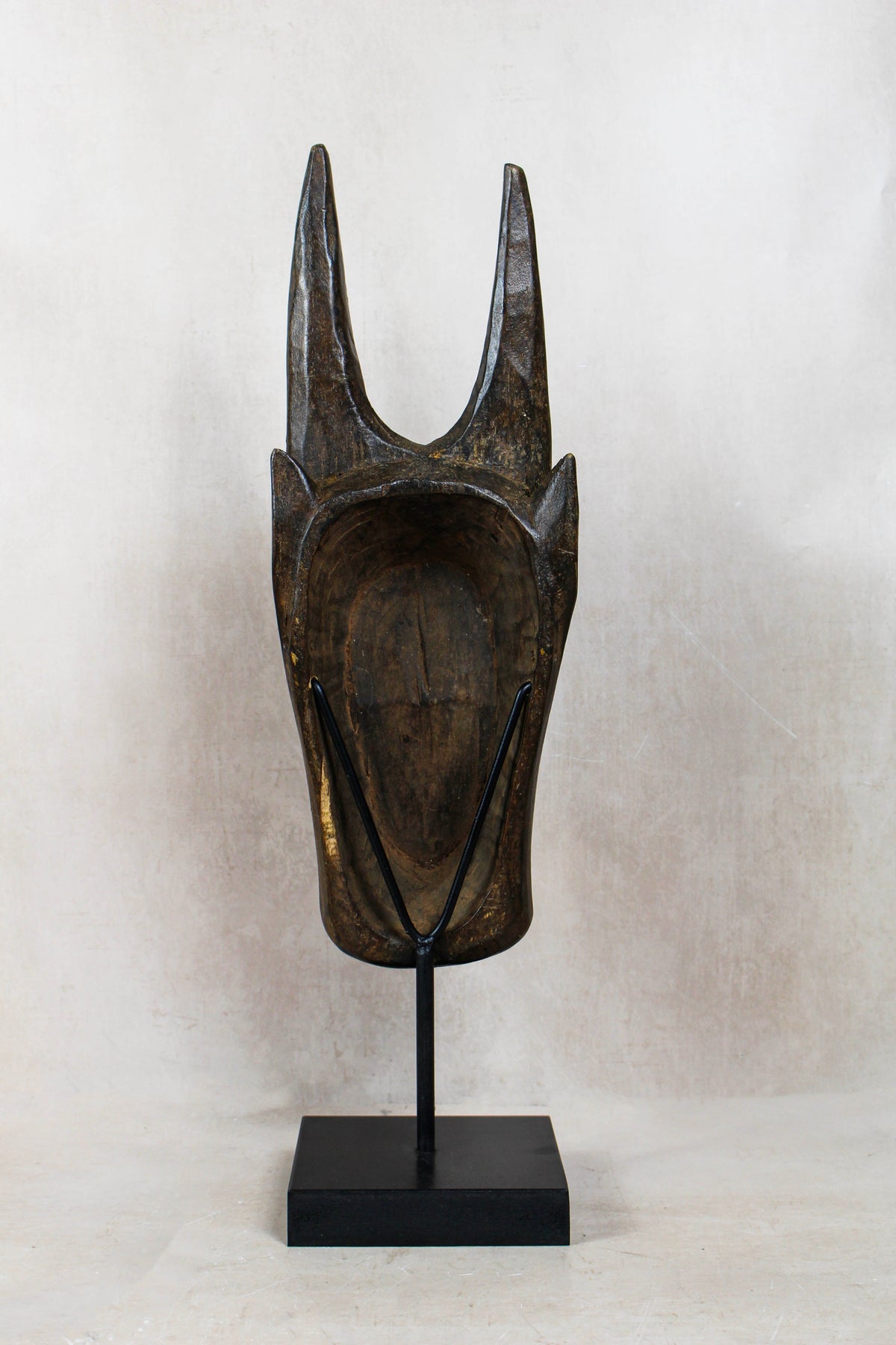 Mali Bull Mask with Repoussé Metal Work - 196.2