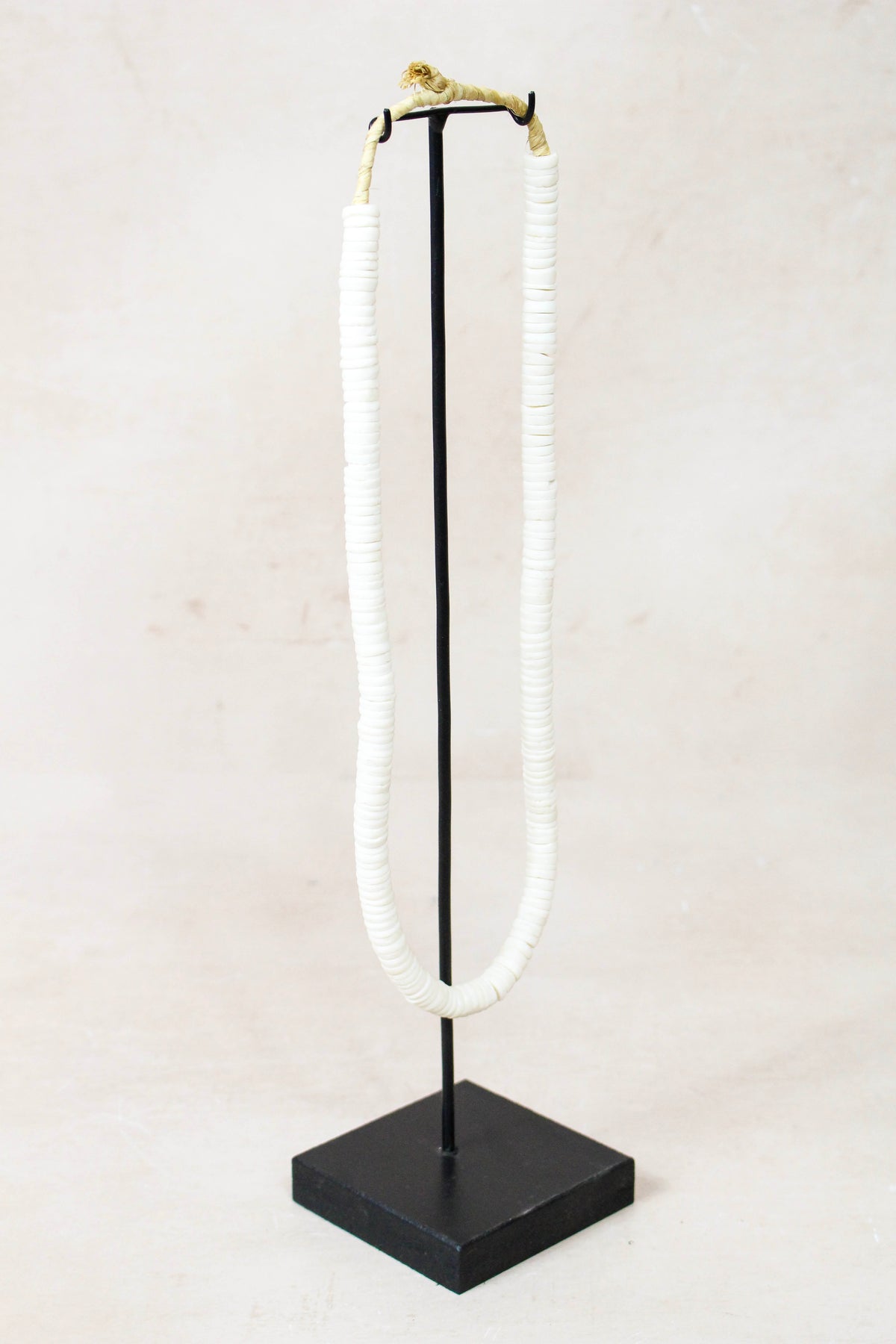 Handcrafted Ostrich Eggshell Heishi Necklace - 217.1