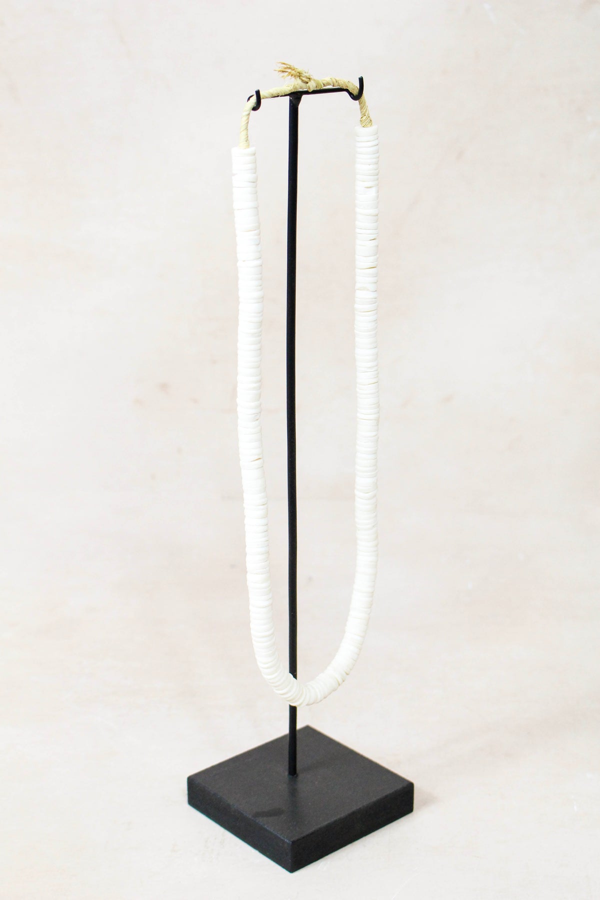 Handcrafted Ostrich Eggshell Heishi Necklace - 217.3