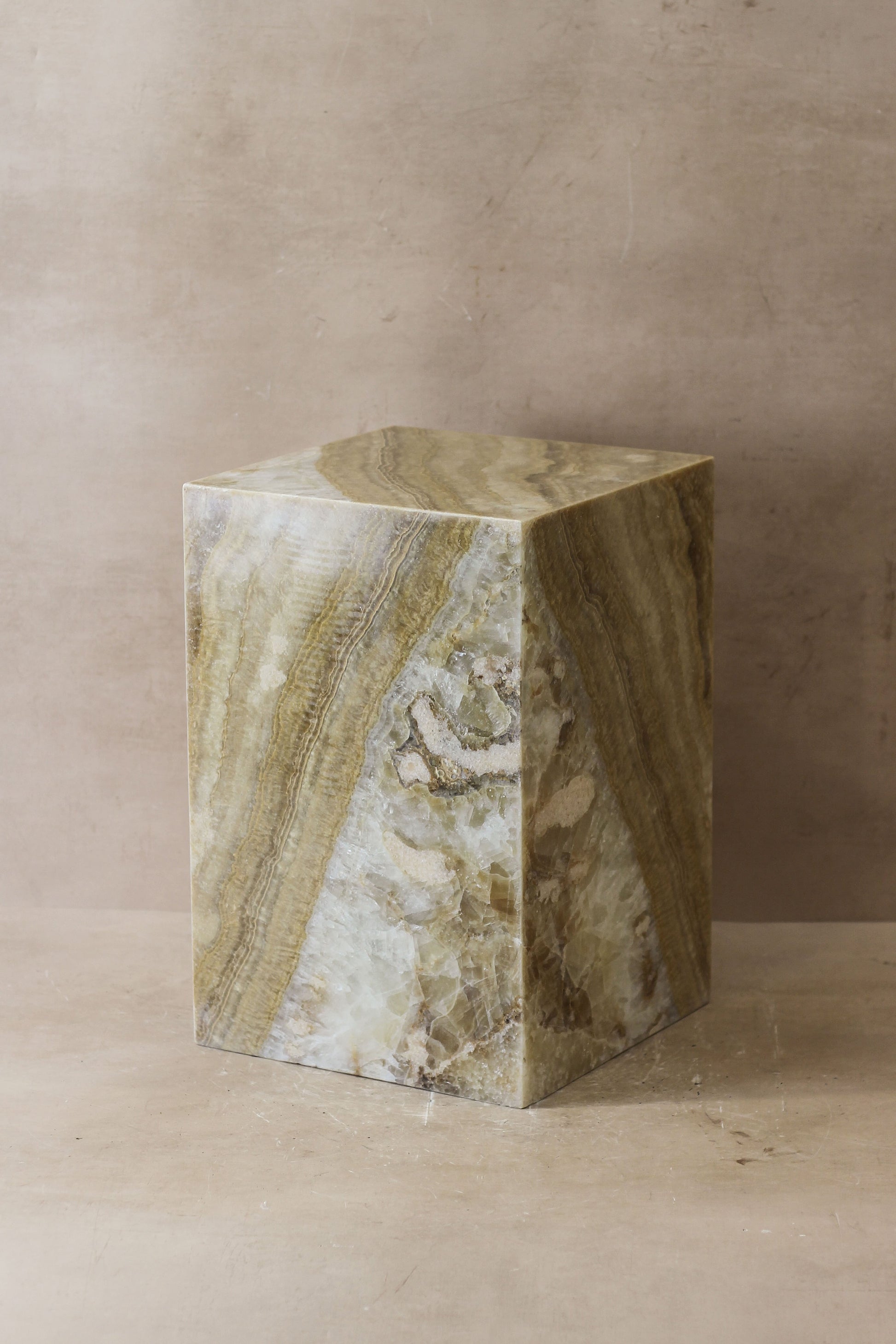 Onyx Side Table Pedestal - No 2