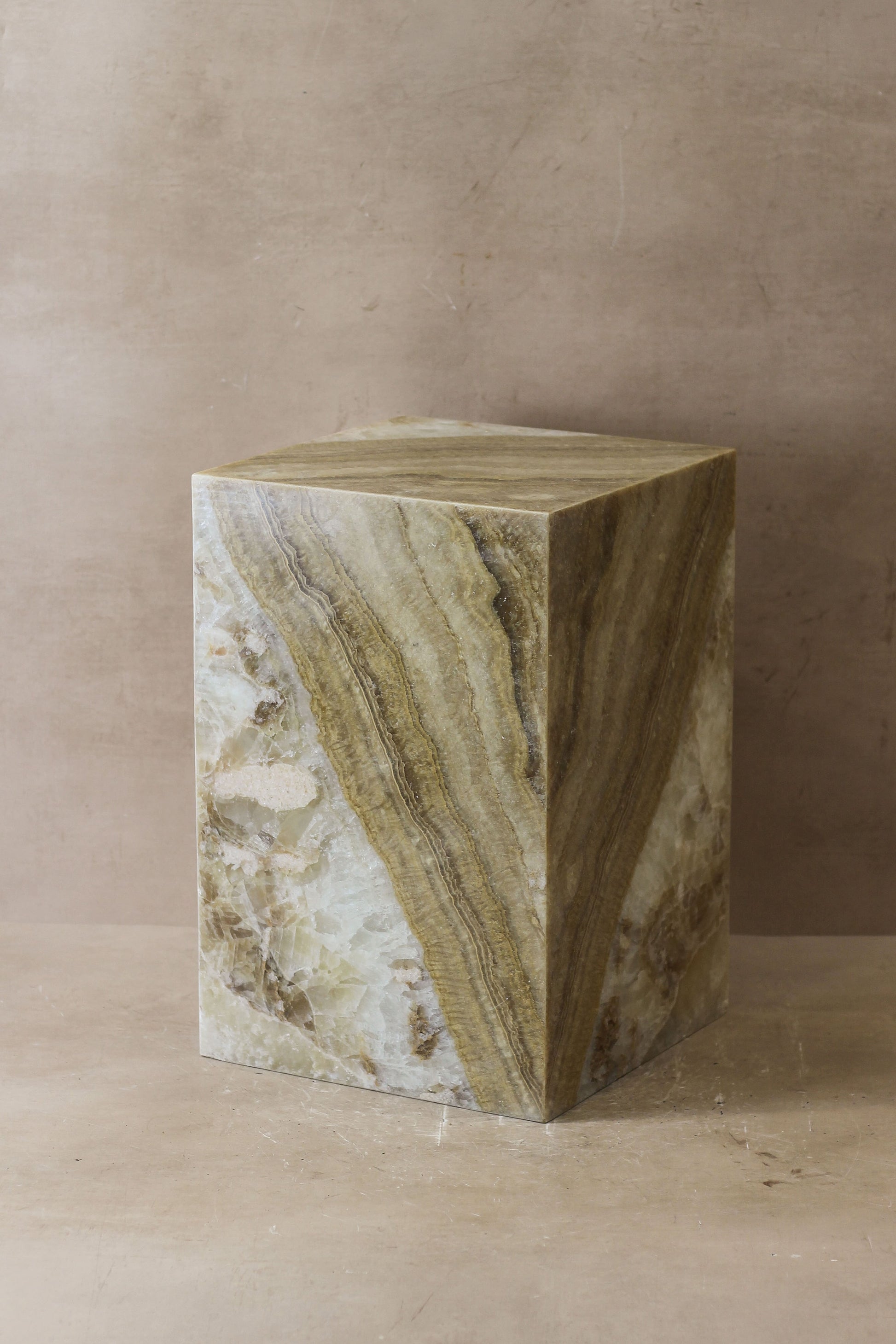 Onyx Side Table Pedestal - No 2
