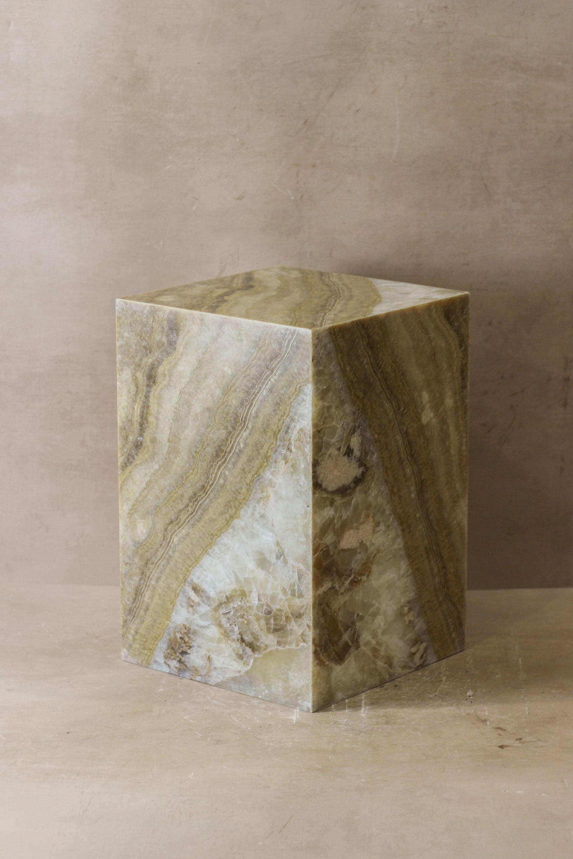 Onyx Side Table Pedestal - No 2