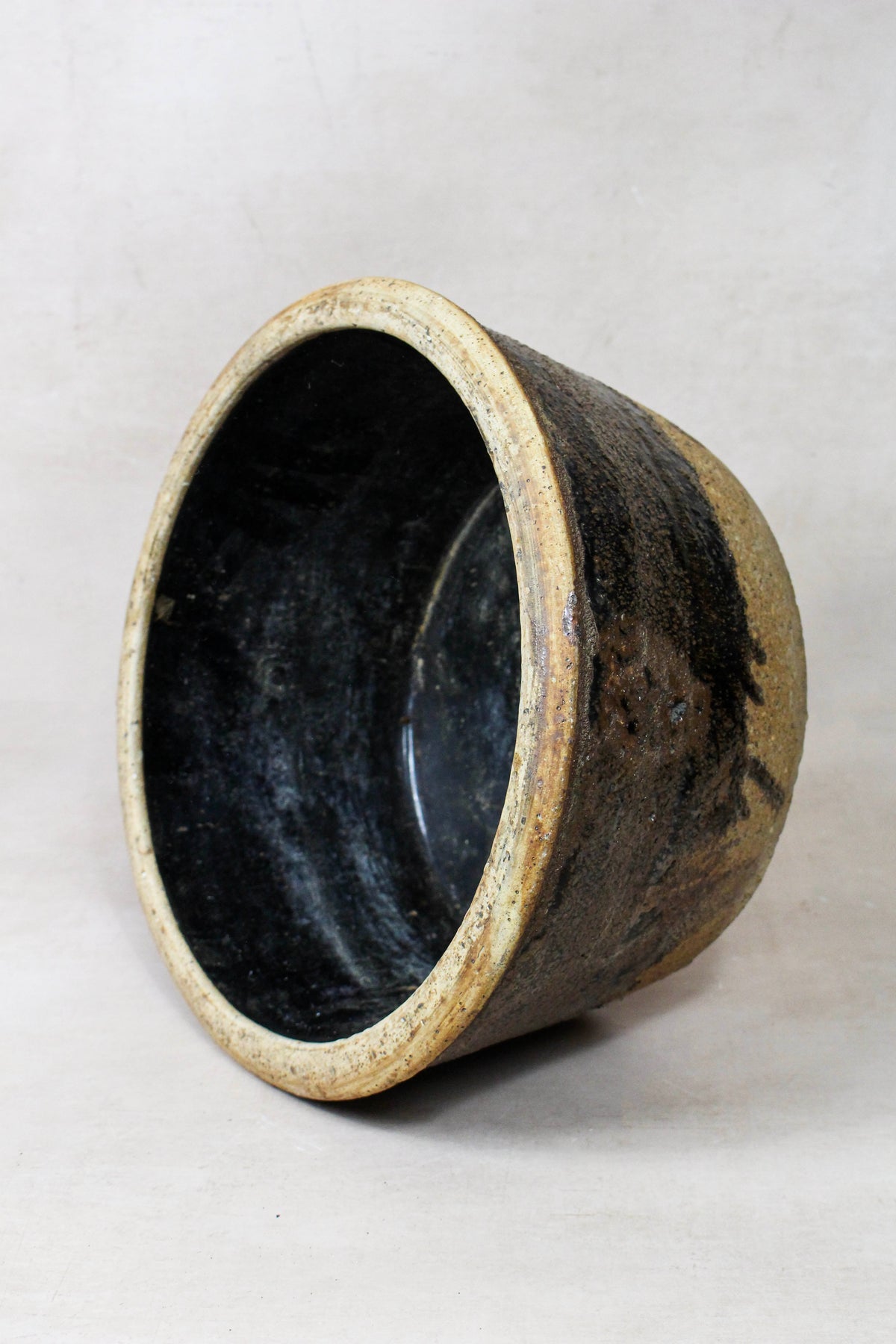 Wabi Sabi Antique Dark Glazed Terracotta Bowl Small- 188.1